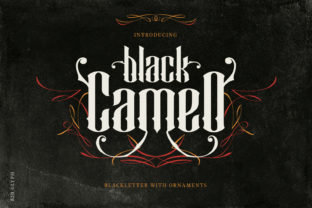 Black Cameo: A Bold Blackletter Font