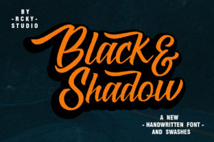 Black Shadow Font: Bold & Authentic
