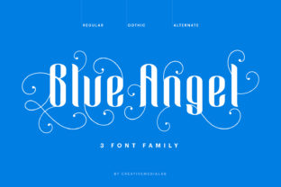 Blue Angel Font for Web Design