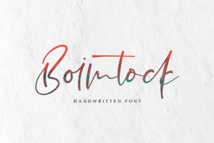 Boimtock: A Beautiful Handwritten Font for Business