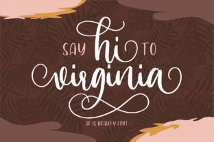 Hi Virginia Font for Creative Projects