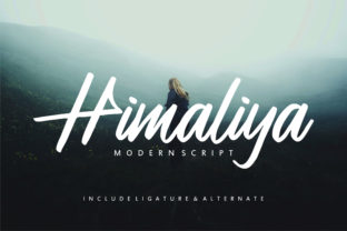 Himaliya Font: Modern Handwritten Style