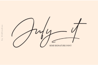 July It Font: Romantic Script for Digital Marketing