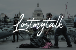 Lostmytalk: A Handwritten Font for Elegant Design