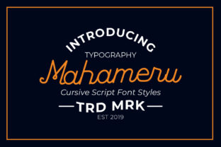 Mahameru: Bold Handwritten Font for Creative Projects