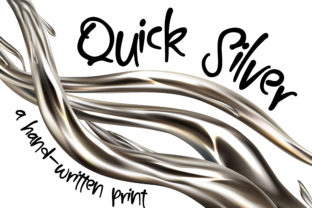 Quick Silver Font: Handwritten Elegance for Digital Marketing