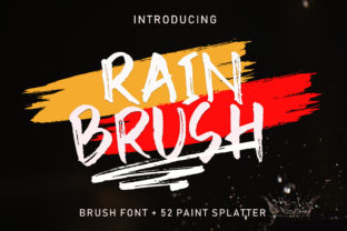 Rain Brush Font: Bold Script for Editorial Design