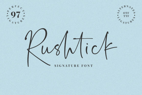 Rushtick: A Handwritten Font for Creative Makers