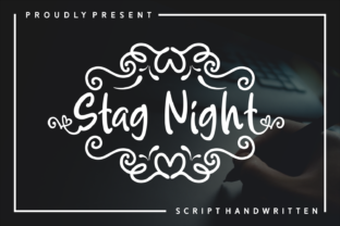Stag Night Font: A Romantic Script for Editorial Design