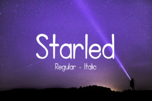 Starled: A Handwritten Font for Elegant Design